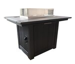 Amish Made Rectangle Poly Outdoor Fire Pit Table In-Stock and Ready to Ship