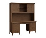Amish Heartland Credenza Desk with Optional Hutch Top - Quick Ship