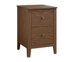 Amish Heartland Oak Wood 2-Drawer File Cabinet - Quick Ship