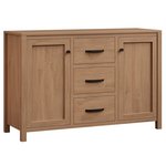 Amish 54 Wide Terra Vista Server shown in Shown With: Wood: Brown Maple Stain: Sandstone