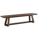 Amish 72 Wide Oakleigh Manor Bench shown in: Wood: Rustic Hickory Stain: Earthtone
