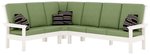 Java Poly Outdoor Upholstered 3-Piece Sectional Set