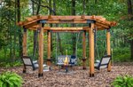 Amish Ring of Fire Cedar Pergola Kit
