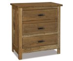 Flush Mission Three Drawer Nightstand