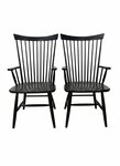 Outlet Amish Made Farmhouse Windsor Dining Chair Set In-Stock (Set of 2)