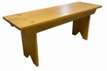 Outlet Amish Made Barnwood 42" Backless Bench In-Stock