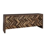 Amish Devin Chevron-style Geometric Dining Credenza