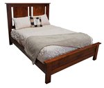 Grace Rustic Rough-Cut Maple Wood Bed - Quick Ship