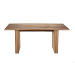 Amish Linear Trestle Solid Top Table