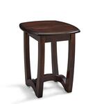 Amish Megan Modern End Table with Curved Base