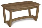 Amish Megan Modern Coffee Table Table with Curved Base