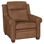 Amish Urban Lounge Chair with Rolled Arms and Optional Nail Trim