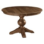 Amish Solid Wood Otis Turned Single Pedestal Dining Table