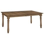 Amish Solid Wood Julian Turned Leg Dining Table