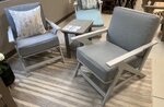 American Made Marine Poly Modern Outdoor Accent Chair Set In-Stock and Ready to Ship