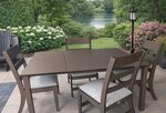American Made Marine Poly Outdoor Extension Dining Set In-Stock and Ready to Ship