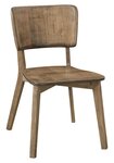 Amish Rowan Panel Back Contemporary Dining Chair - Quick Ship