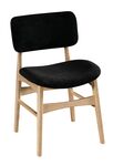 Amish Hazel Mid Century Modern Upholstered Dining Chair - Quick Ship