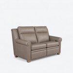 Amish Urban Reclining Power Loveseat with Rolled Arm & Tilt Headrest