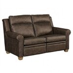 Amish Urban Stationary Loveseat with Rolled Arm