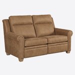 Amish Urban Stationary Loveseat with Rolled Arm