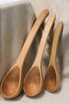 American Made Handcrafted Maple Wood 3-Piece Ladle Set In-Stock