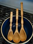 American Made Handcrafted Wooden Fancy Turned Spoon In-Stock