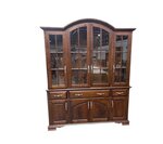 Outlet: Amish Made Cherry Wood Queen Anne Hutch Cabinet - In-Stock