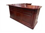 Outlet: Amish Handcrafted Walnut Wood L-Shaped Desk In-Stock