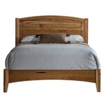 Amish Mae Modern Simple Arched Panel Bed