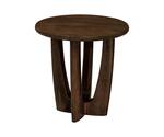 Amish Woodland Contemporary Round End Table