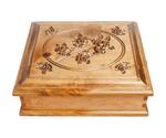 Amish Silverware Chest with Roses Lid
