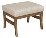 Amish Handcrafted Luna Modern Upholstered Footstool