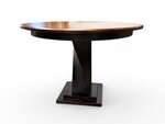 Outlet: Amish Solid Wood Oxnard Twisted Single Pedestal Table - Modern Style In-Stock