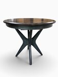 Outlet: Amish Brown Maple Luckenbach Round Pedestal Dining Table In-Stock