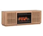Amish Blake Solid Wood Fireplace TV Stand
