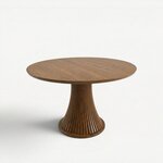 Isla Contemporary Single Pedestal Dining Table Solid Top - DutchCrafters Exclusive