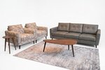 Amish Mid-Century Modern Living Room Set In-Stock and Ready to Ship