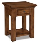 Amish Saige 1-Drawer Nightstand with Opening
