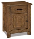 Amish Legacy Slat 1-Drawer, 1-Door Nightstand