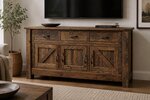 Amish Rustic Reclaimed Grove Murphy Bed Chest with Mattress