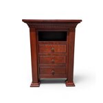 Outlet: Amish Handcrafted Cherry Wood Nightstand with Sliding Top In-Stock