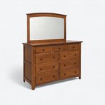 Amish Handies Peak Mission 9-Drawer Dresser with Optional Mirror