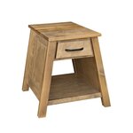 Amish Apex Modern End Table with Angled Sides