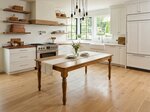 Outlet: Amish Made Quarter Sawn White Oak 42" x 72" Leg Dining Table In-Stock