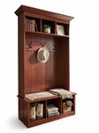 Outlet: Amish Handcrafted Oak Wood Entryway Hall Bench In-Stock