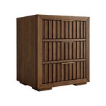 Amish Tambour 3-Drawer Nightstand