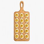 American Made Cherry Wood 18 Deviled Egg Tray In-Stock