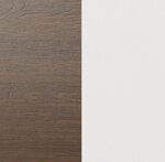 Berlin Gardens Poly Color Sample - Brazilian Walnut & White