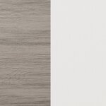 Berlin Gardens Poly Color Sample - Driftwood Gray & White